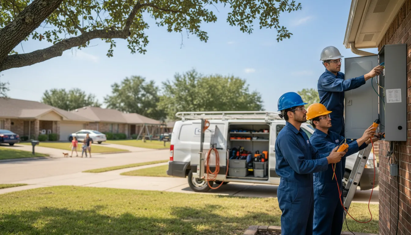 Certified electrician providing emergency electrical services in Black Oak, AR